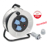Alargador eléctrico de acero IP55 de 30 metros H07RN-F3G1.5+DSS 325mm